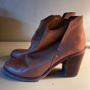 Medium tan Dolce Vita leather booties